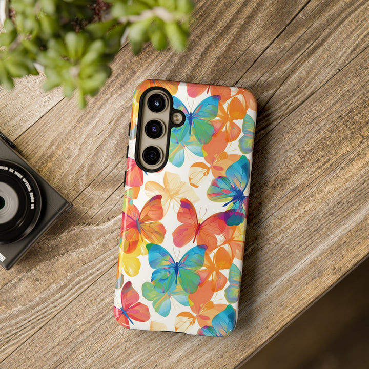 Cute Samsung Case | Cool Iphone Case | Summer Bright Butterflies, Samsung S24, S23, S22, S21, IPhone 15 Case | Iphone 14 Case, Iphone 13 Case - Studio40ParkLane