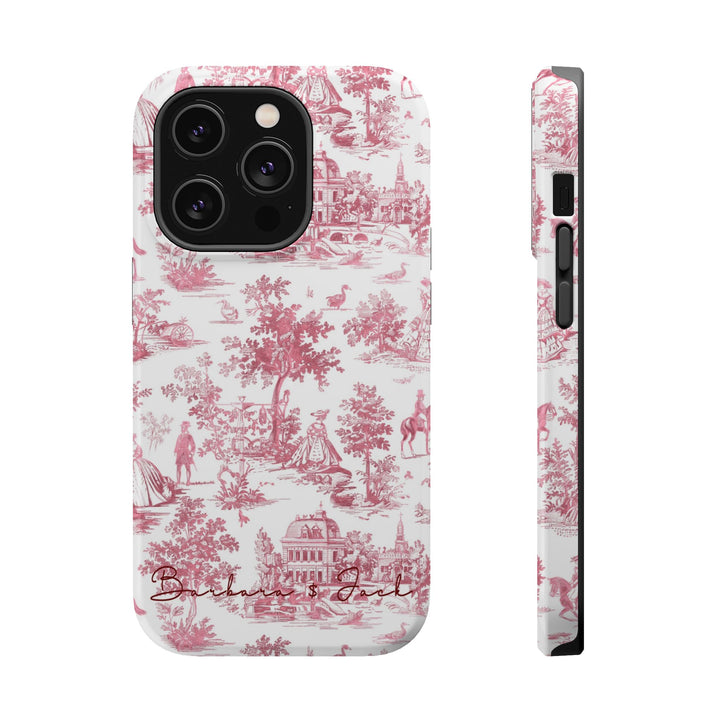 Magsafe French Toile Personalized Initial Custom Gift Cute Phone Cases for Iphone 16 Pro Max | iPhone 15, Pro Max Case, Iphone 14, 13, 12, 11, 10 - Studio40ParkLane