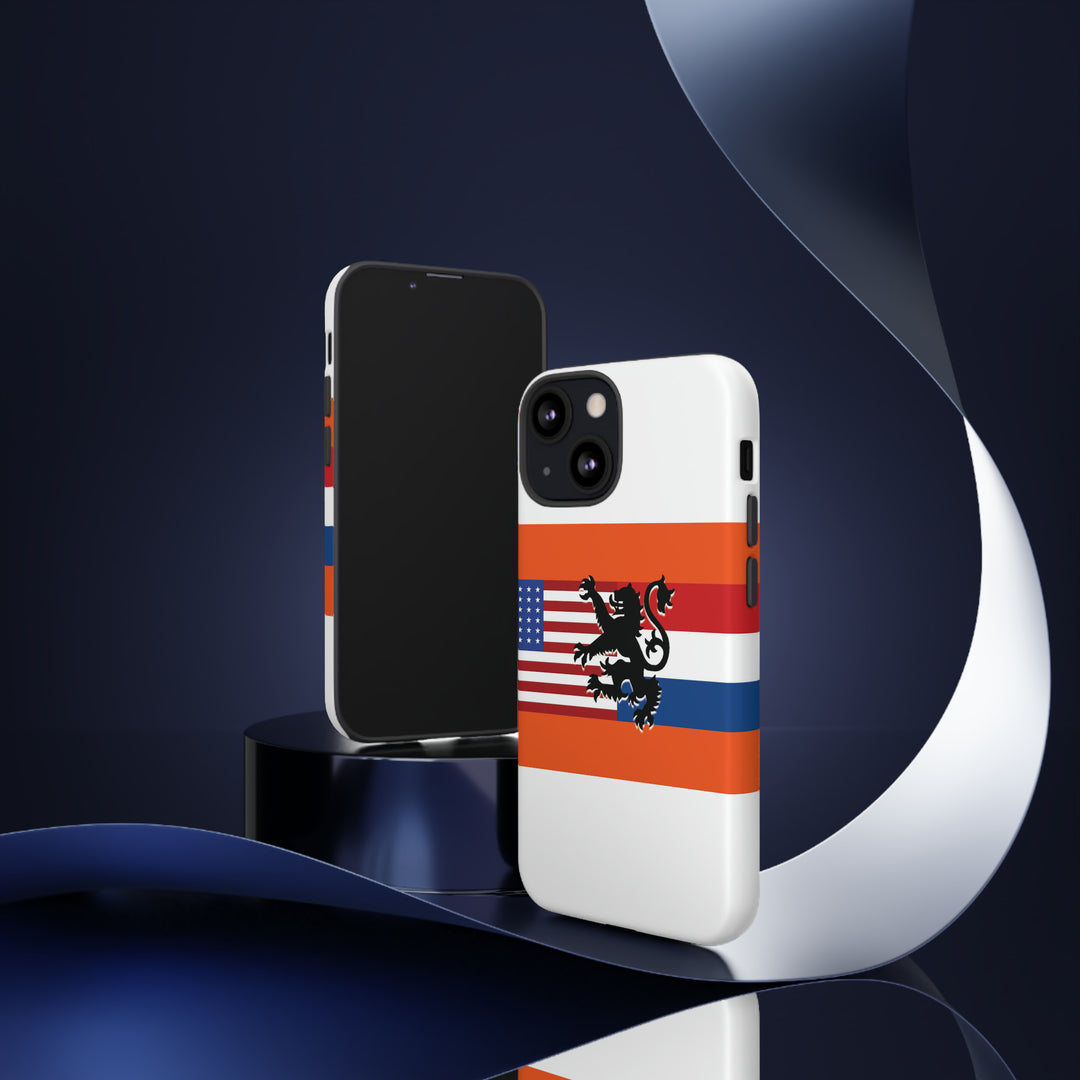 Cute IPhone Case | iPhone 15 Case | iPhone 15 Pro Max Case, Iphone 14 Case, Iphone 14 Pro Max Case IPhone Case for Art Lovers, Dutch US Flag - Studio40ParkLane