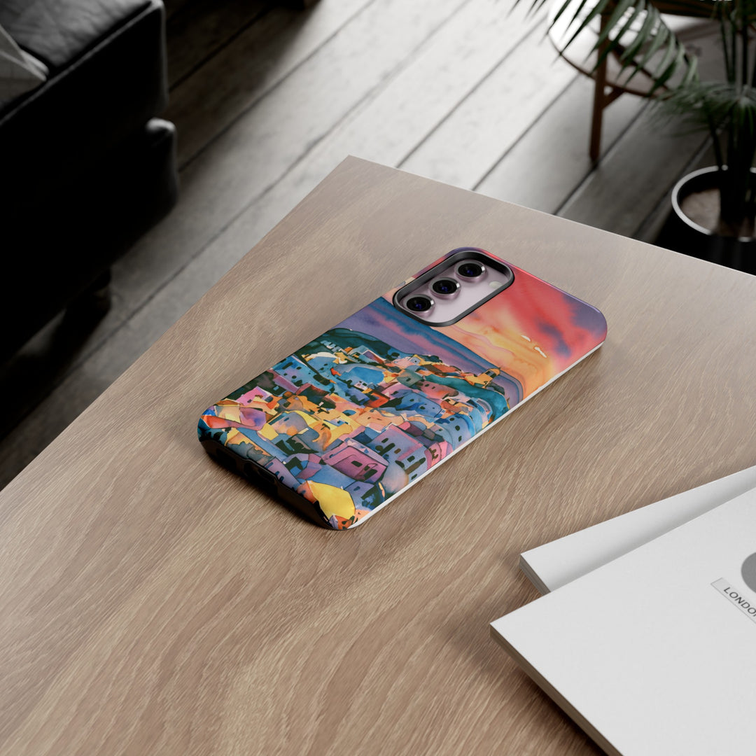 Impact Resistant, Greek Sunset, Cute Phone Cases for Samsung S24, S23, S22, S21, IPhone 15 pro Iphone 14 pro Iphone 13 IPhone 12 Iphone 11 - Studio40ParkLane