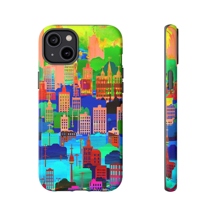 Cute Samsung Case | Cool Iphone Case | Summer City Skyline, Samsung S24, S23, S22, S21, IPhone 15 Case | Iphone 14 Case, Iphone 13 Case - Studio40ParkLane