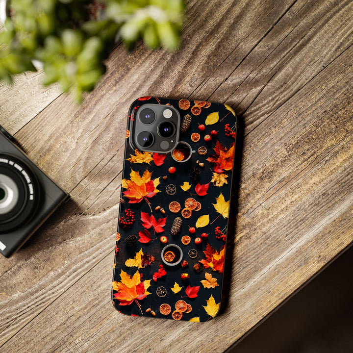 Slim Cute Fall Leaves Collage Phone Cases for Iphone | iPhone 15 Case | iPhone 15 Pro Max Case, Iphone 14, Iphone 14 Pro Max, Iphone 13, Iphone 16 - Studio40ParkLane