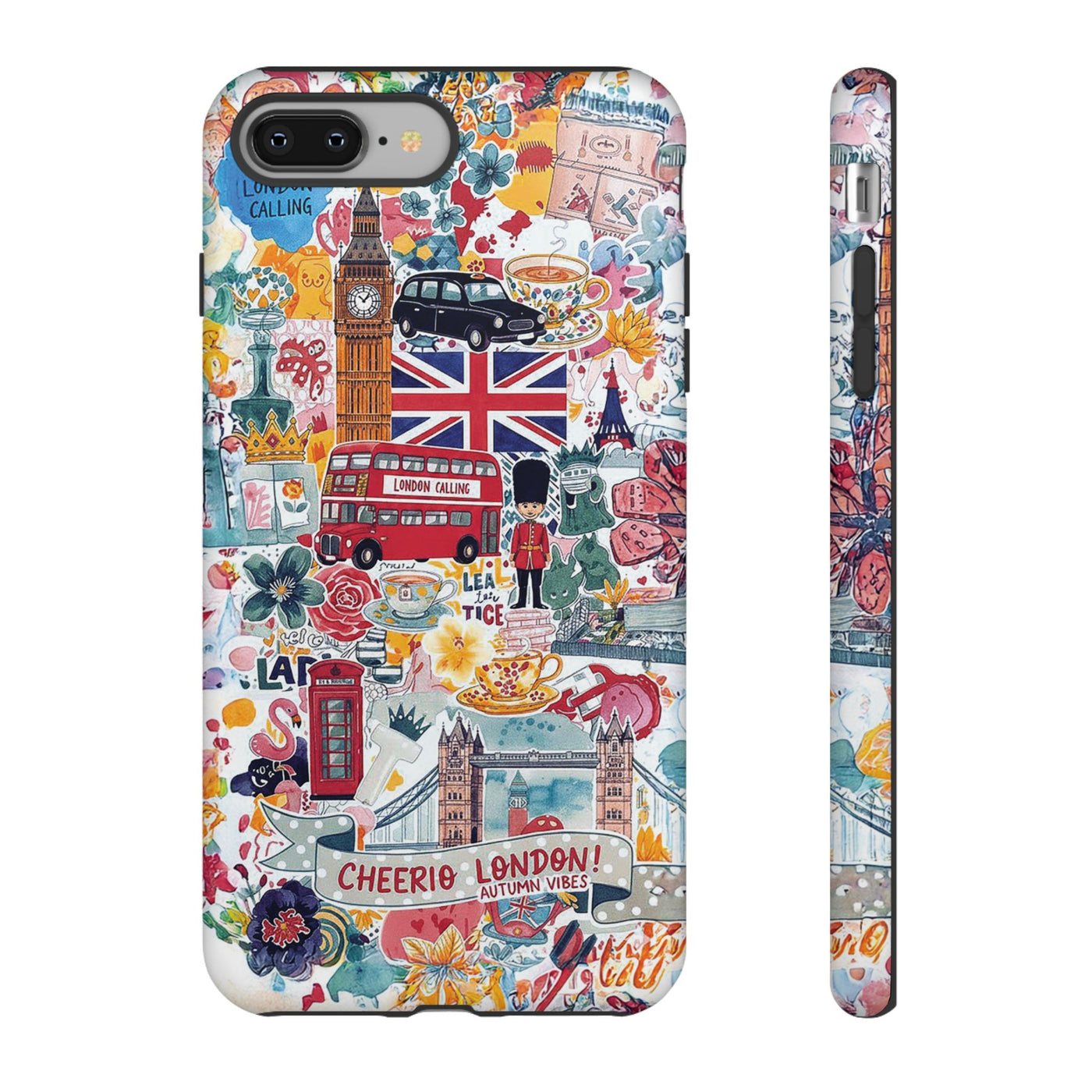 London England Coquette Collage Tough Premium Phone Case - For iPhone 17 Pro Max iPhone 16 Pro iPhone 15 Iphone 14 Plus 13 Pro 12 11 10 XR - Studio40ParkLane