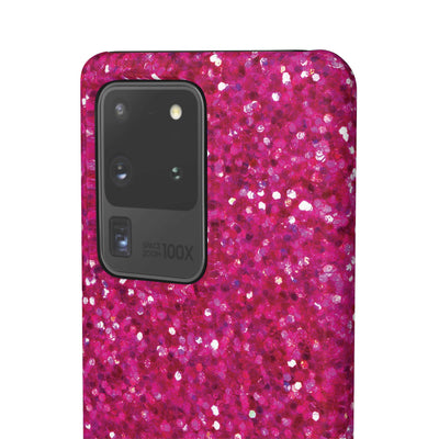 Snap Non-Glitter Muted Pink Play on "Faux" Glitter Effect Cute Phone Cases for Samsung and Iphone, 16, 15, 14, S24, S23, S22, S21, S20, Plus and Ultra