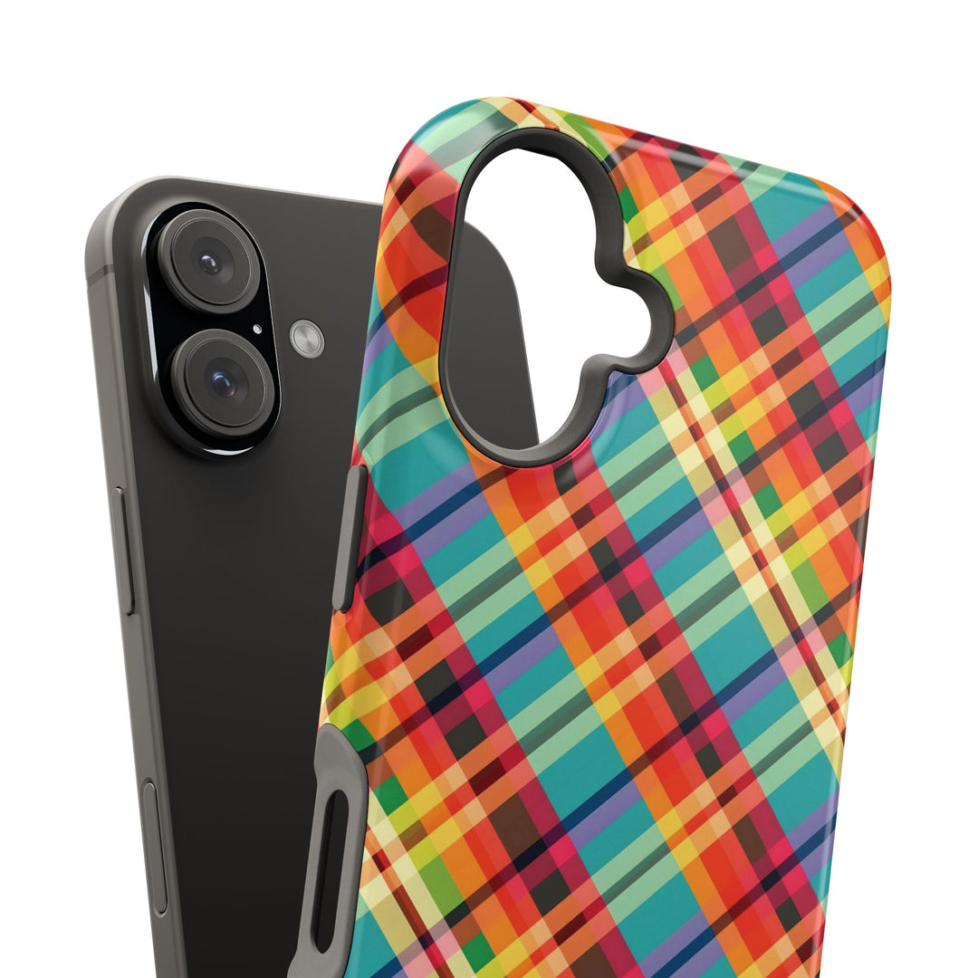 Checkered Plaid Magsafe Gift for Her Cute Phone Case for Iphone, | iPhone 16 | iPhone 15 Pro Max, Iphone 14 Pro Max, 13 12 11 10 9 8 7 - Studio40ParkLane