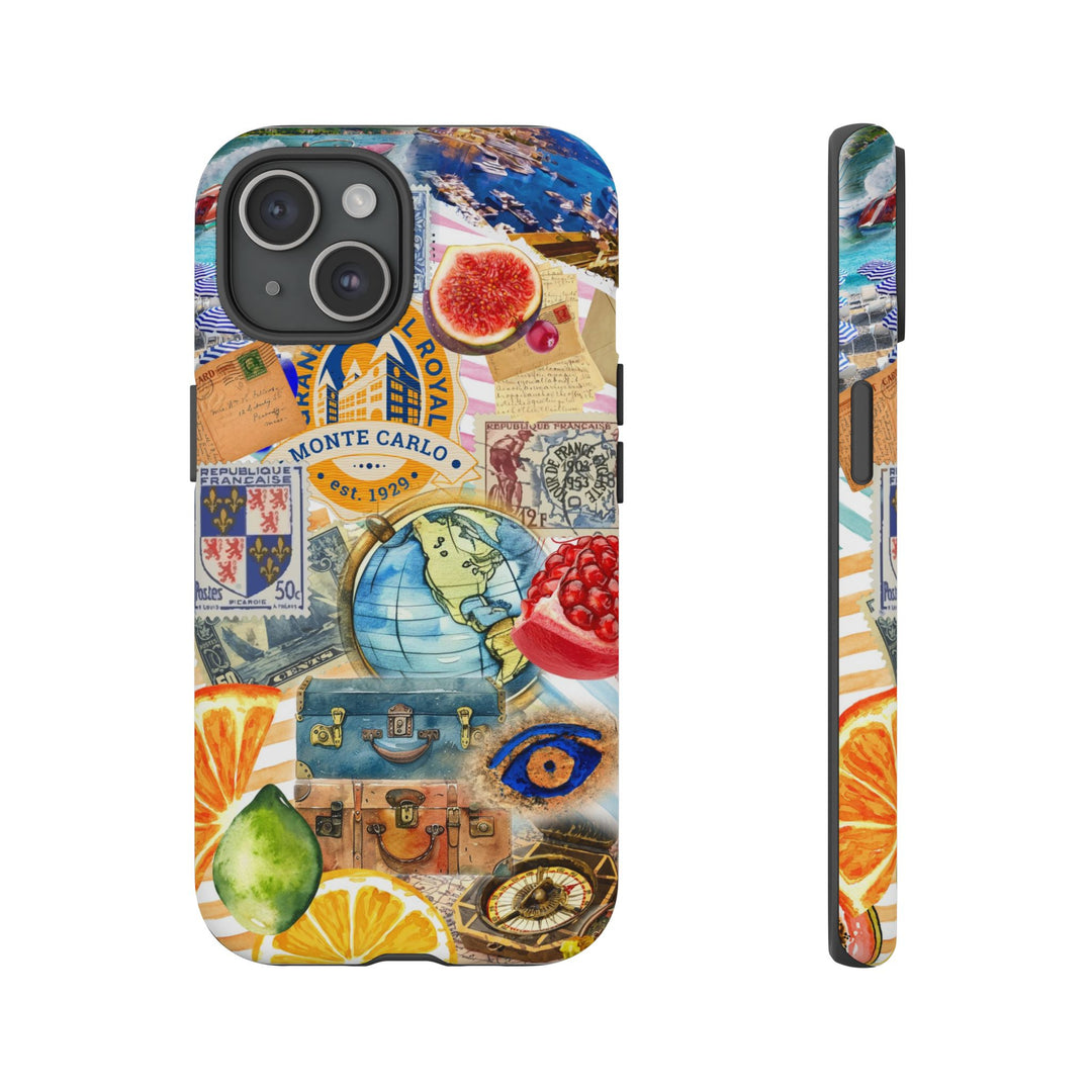 Cute European Summer Collage Phone Case, for IPhone 16 Case | Iphone 15, Iphone 14, IPhone 13 Case, 11 8 7, Samsung Galaxy S24, S23, S22, S21 Extra Protective - Studio40ParkLane