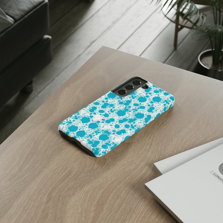 Cute Samsung Phone Case | Aesthetic Samsung Phone Case | Paint Splash Light Blue | Galaxy S23, S22, S21, S20 | Luxury Double Layer | Cool - Studio40ParkLane