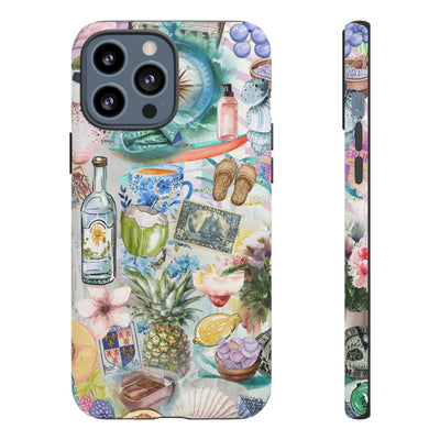 Impact Resistant, Travel Coquette Collage, Cute Phone Cases for Samsung S24, S23, S22, S21, IPhone 15 pro Iphone 14 pro Iphone 13 IPhone 12 Iphone 11