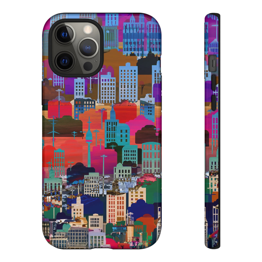 Cute Samsung Case | Cool Iphone Case | Summer City Skyline, Samsung S24, S23, S22, S21, IPhone 15 Case | Iphone 14 Case, Iphone 13 Case - Studio40ParkLane