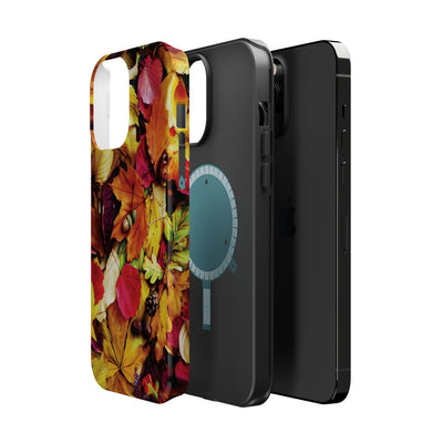 Aesthetic Tough Magsafe Fall Leaves Foliage Phone Case - For iPhone 17 Pro Max iPhone 16 Pro iPhone 15 Iphone 14 Plus 13 Pro 12 11 10 - Studio40ParkLane