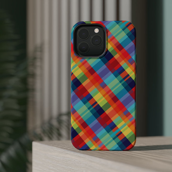 Checkered Plaid Magsafe Gift for Her Cute Phone Case for Iphone, | iPhone 16 | iPhone 15 Pro Max, Iphone 14 Pro Max, 13 12 11 10 9 8 7 - Studio40ParkLane