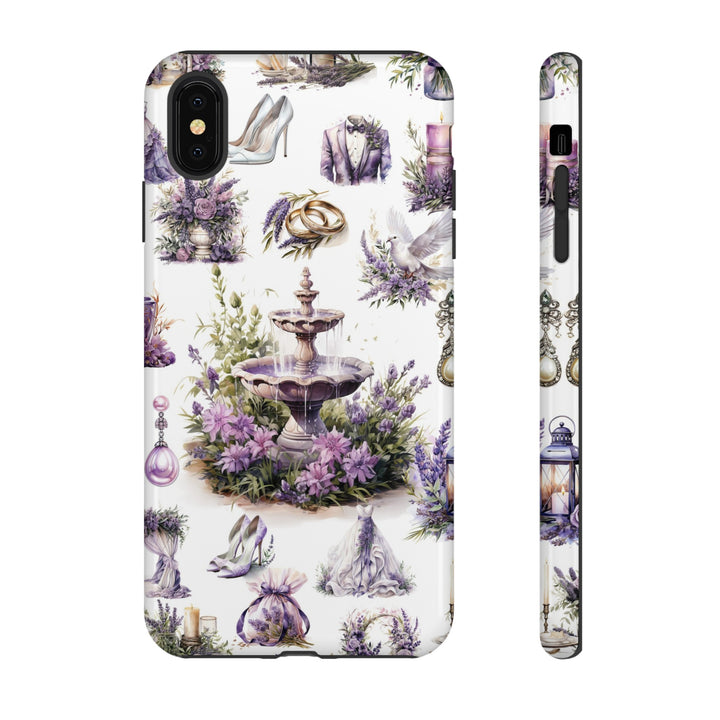 Impact Resistant, Lavender Wedding, Cute Phone Cases for Samsung S24, S23, S22, S21, IPhone 15 pro Iphone 14 pro Iphone 13 IPhone 12 Iphone 11 - Studio40ParkLane