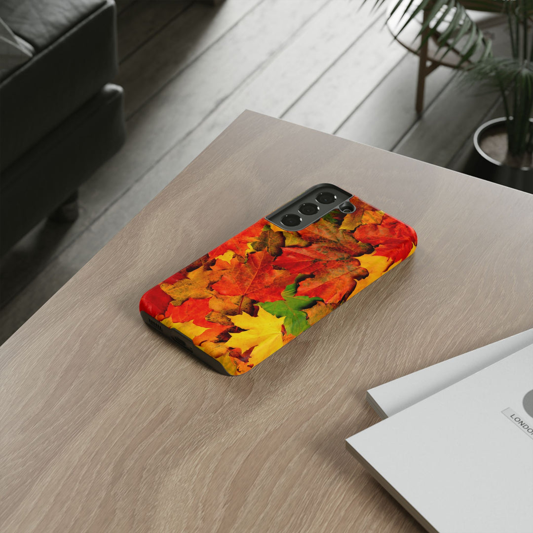 Fall Leaves Impact Resistant, Cute Phone Cases for Samsung S24, S23, S22, S21, IPhone 15 pro Iphone 14 pro Iphone 13 IPhone 12 Iphone 11 - Studio40ParkLane