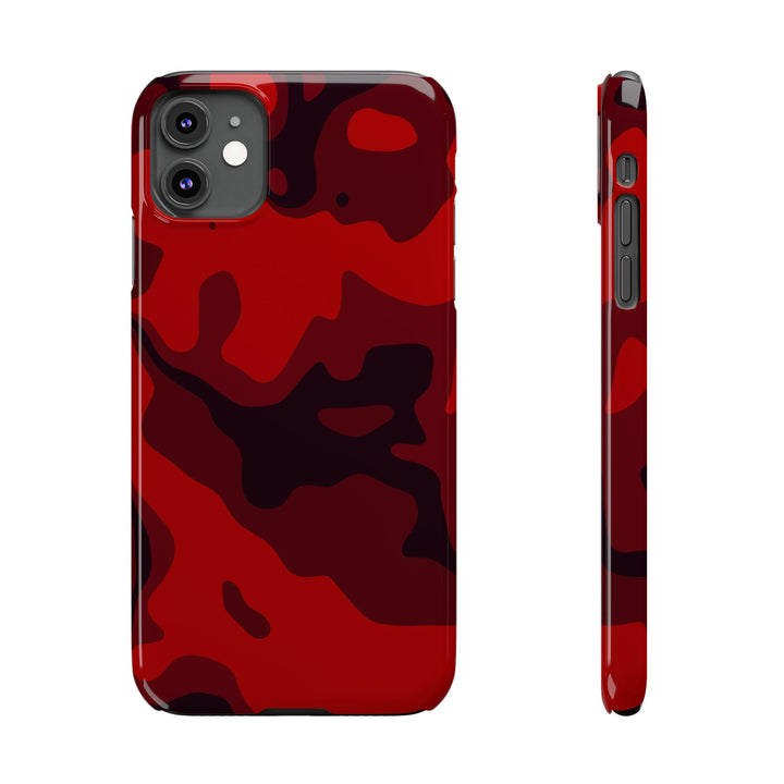 Slim Cute Phone Cases for Iphone - | iPhone 15 Case | iPhone 15 Pro Max Case, Iphone 14 Case, Iphone 14 Pro Max, Iphone 13, Red Camo Camouflage - Studio40ParkLane