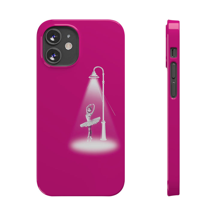Slim Pink Ballet Dancer Spotlight Gift for Her Cute Phone Cases for Iphone 16 Pro Max | iPhone 15 Case | iPhone 15 Pro Max Case, Iphone 14, 13, 12, 11, 10, 8, 7 - Studio40ParkLane