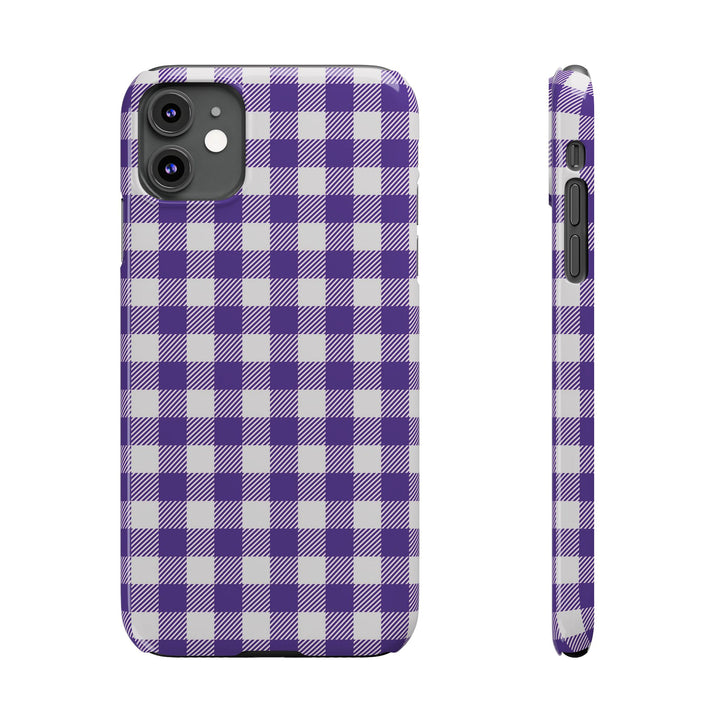 Slim Purple Gingham Gift for Her Cute Phone Cases for Iphone 16 Pro Max | iPhone 15 Case | iPhone 15 Pro Max Case, Iphone 14, 13, 12, 11, 10, 8, 7 - Studio40ParkLane