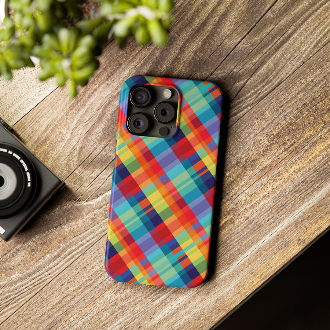 Slim Checkered Plaid Gift for Her Cute Phone Cases for Iphone 16 Pro Max | iPhone 15 Case | iPhone 15 Pro Max Case, Iphone 14, 13, 12, 11, 10, 8, 7 - Studio40ParkLane