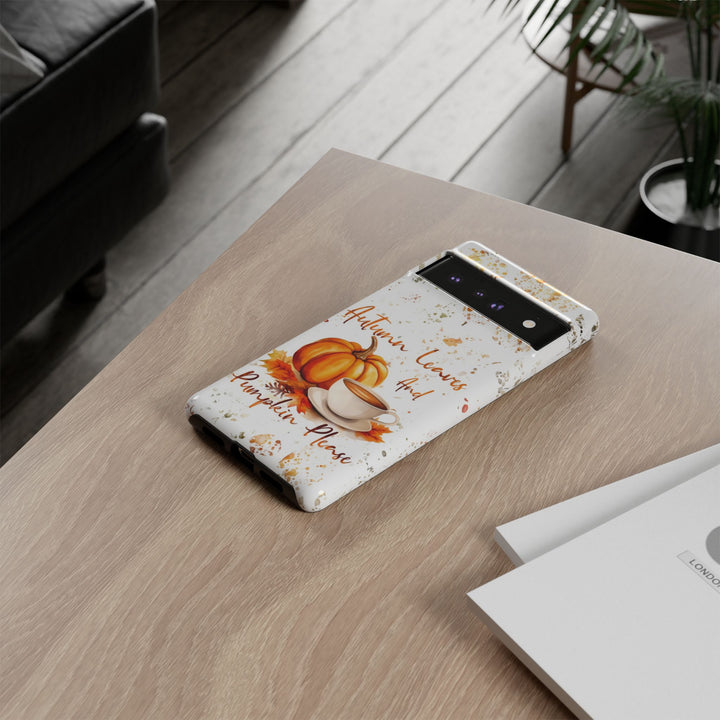 Impact Resistant, Fall Leaves Pumpkin Pie, Cute Phone Cases for Samsung S24, S23, S22, S21, IPhone 15 pro Iphone 14 pro Iphone 13 IPhone 12 Iphone 11 - Studio40ParkLane