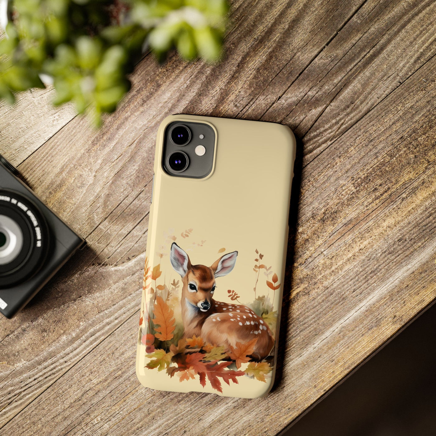 Slim Autumn Fall Deer Gift for Her Cute Phone Cases for Iphone 16 | iPhone 15 Case | iPhone 15 Pro Max Case, Iphone 14, Iphone 14 Pro Max, Iphone 13, Slim