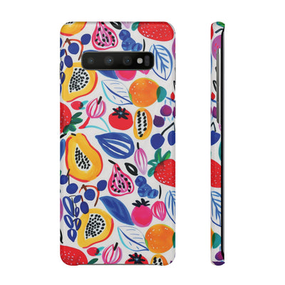 Snap Summer Fruit Gift for Her Cute Phone Cases for Samsung Galaxy S24, S23, S22, S21, S20, Plus, Ultra, Iphone 16, 15, 14, Pro and Max