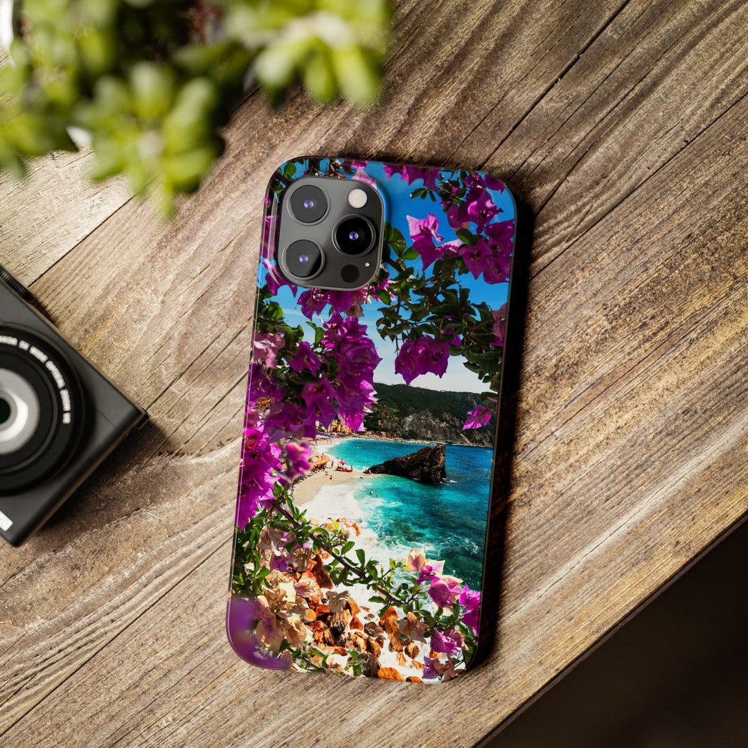 Slim Bougainvillea Sea View Cute Phone Cases for Iphone | iPhone 15 Case | iPhone 15 Pro Max Case, Iphone 14, Iphone 14 Pro Max, Iphone 13 - Studio40ParkLane