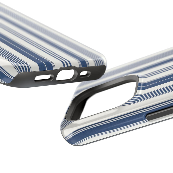 MagSafe Cute Phone Case, Coastal Striped Phone Case for iPhone 17 16 15 14 13 12 Pro Max, Samsung S26 S25 S24 Ultra case - Studio40ParkLane