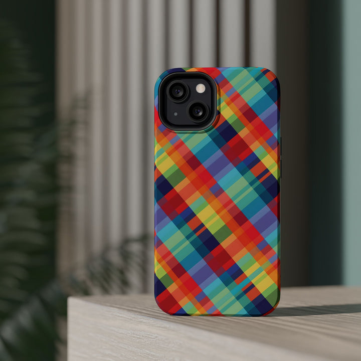 Checkered Plaid Magsafe Gift for Her Cute Phone Case for Iphone, | iPhone 16 | iPhone 15 Pro Max, Iphone 14 Pro Max, 13 12 11 10 9 8 7 - Studio40ParkLane