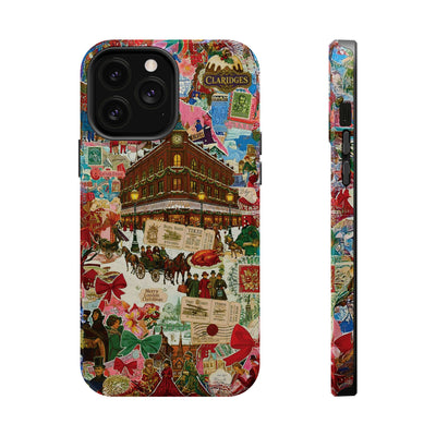 Aesthetic Tough Magsafe London Coquette Collage Phone Case - For iPhone 17 Pro Max iPhone 16 Pro iPhone 15 Iphone 14 Plus 13 Pro 12 11 10 - Studio40ParkLane