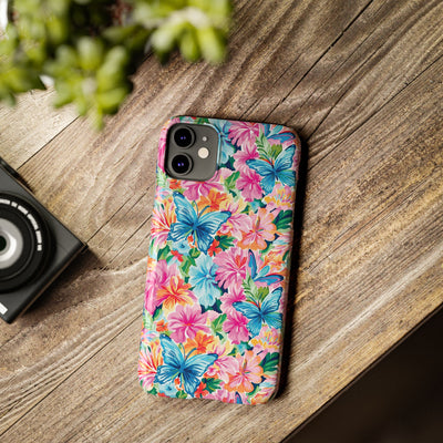 Slim Butterflies Flowers Gift for Her Cute Phone Cases for Iphone 16 Pro Max | iPhone 15 Case | iPhone 15 Pro Max Case, Iphone 14, 13, 12, 11, 10, 8, 7