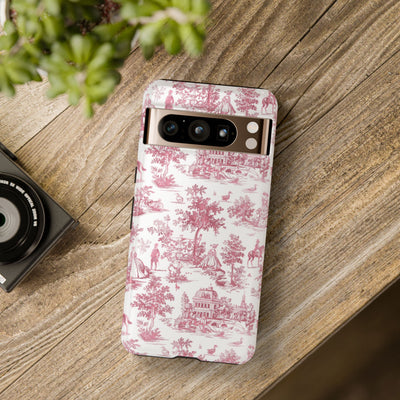Premium Tough French Toile Gift for Her Cute Phone Cases for Samsung S25, S24, S23, S22, S21 Iphone, 16, 15, 14, 13, 12 Plus Max Pro Ultra - Studio40ParkLane