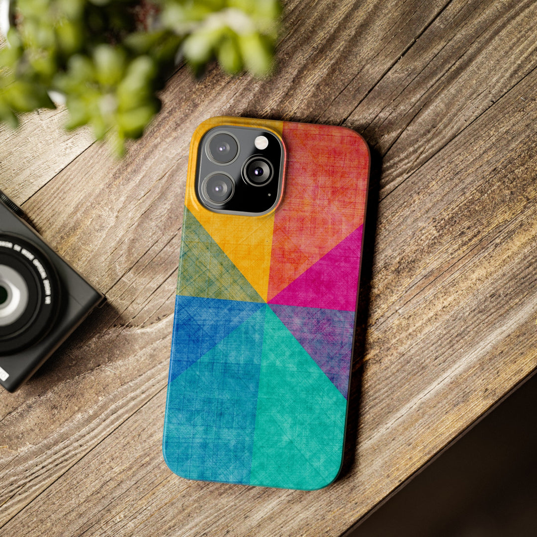 Slim Cute Phone Cases for Iphone | iPhone 15 Case | iPhone 15 Pro Max Case, Iphone 14, Iphone 14 Pro Max, Iphone 13, Abstract Colored Shapes - Studio40ParkLane