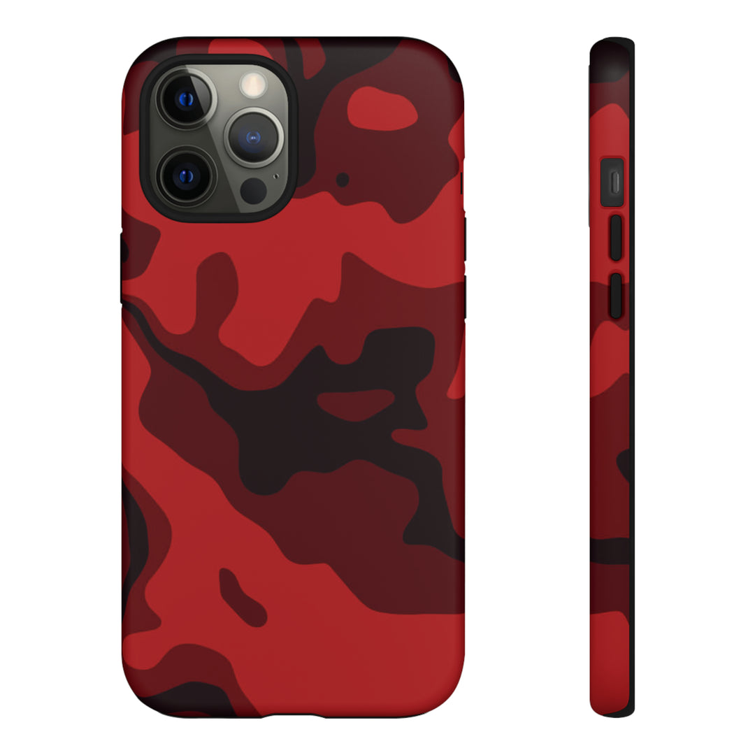 Cool Phone Case | Red Camouflage, For iPhone 15 Case | iPhone 15 Pro Case, Iphone 14 Case, Iphone 14 Pro Max Case, Protective Iphone Case - Studio40ParkLane