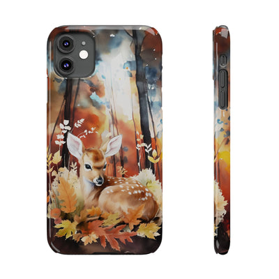 Slim Fall Autumn Forest Deer Gift for Her Cute Phone Cases for Iphone 16 | iPhone 15 Case | iPhone 15 Pro Max Case, Iphone 14, Iphone 14 Pro Max, Iphone 13, Slim