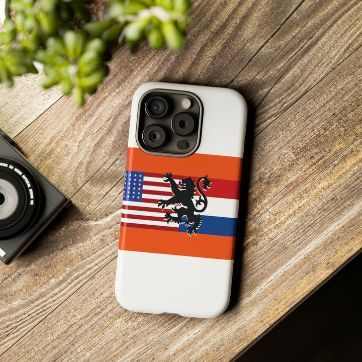 Cute IPhone Case | iPhone 15 Case | iPhone 15 Pro Max Case, Iphone 14 Case, Iphone 14 Pro Max Case IPhone Case for Art Lovers, Dutch US Flag - Studio40ParkLane