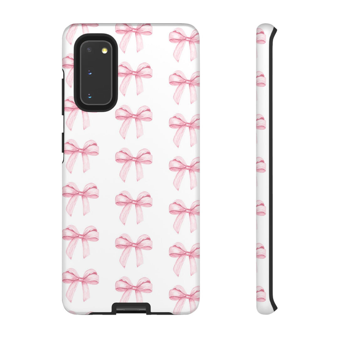 Pink Bows Cute Phone Case, for IPhone 16 Pro Max | Iphone 15, Iphone 14, IPhone 13 Case, 11 8 7, Samsung Galaxy S24, S23, S22, S21, 2 Layer Protection - Studio40ParkLane