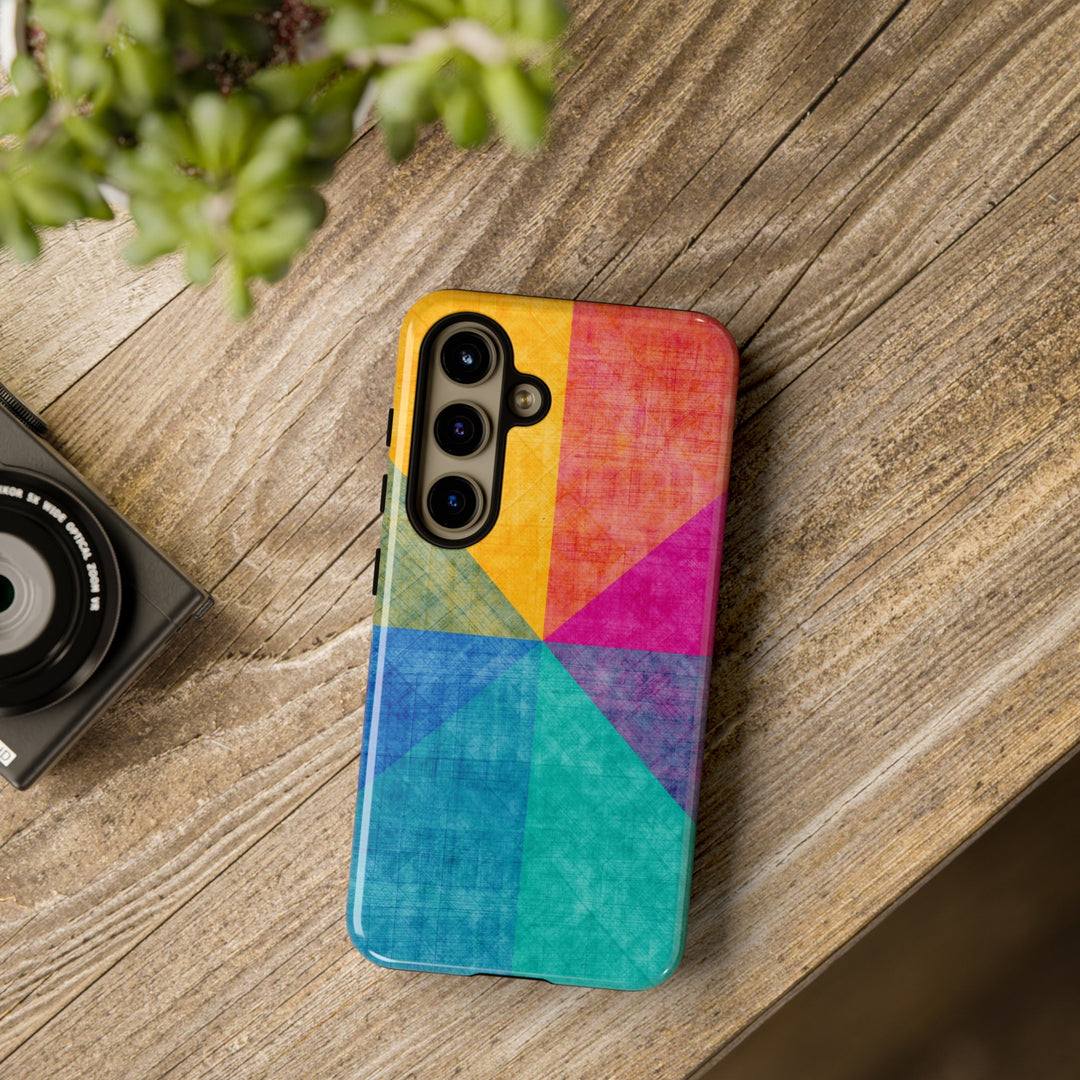 Impact Resistant, Colored Shapes, Cute Phone Cases for Samsung S24, S23, S22, S21, IPhone 15 pro Iphone 14 pro Iphone 13 IPhone 12 Iphone 11 - Studio40ParkLane