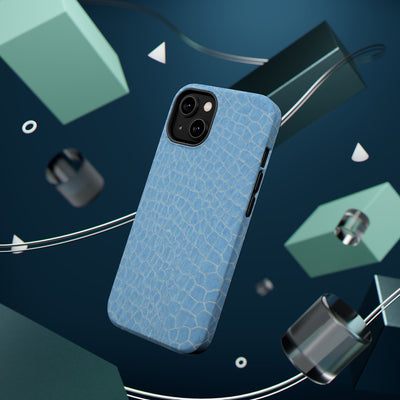 Non Leather Blue Color Pattern Magsafe Cute Phone Case for Iphone Gift for Her, | iPhone 15 Case | iPhone 15 Pro Max Case, Iphone 14, Iphone 14 Pro Max, Iphone 13, Iphone 16
