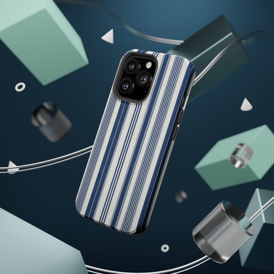 MagSafe Cute Phone Case, Coastal Striped Phone Case for iPhone 17 16 15 14 13 12 Pro Max, Samsung S26 S25 S24 Ultra case - Studio40ParkLane