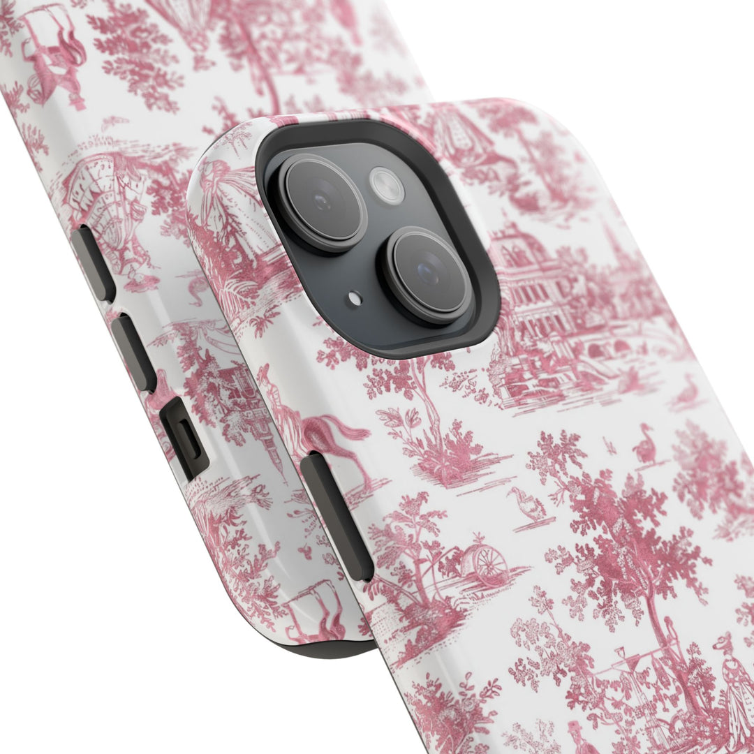 Magsafe French Toile Personalized Initial Custom Gift Cute Phone Cases for Iphone 16 Pro Max | iPhone 15, Pro Max Case, Iphone 14, 13, 12, 11, 10 - Studio40ParkLane