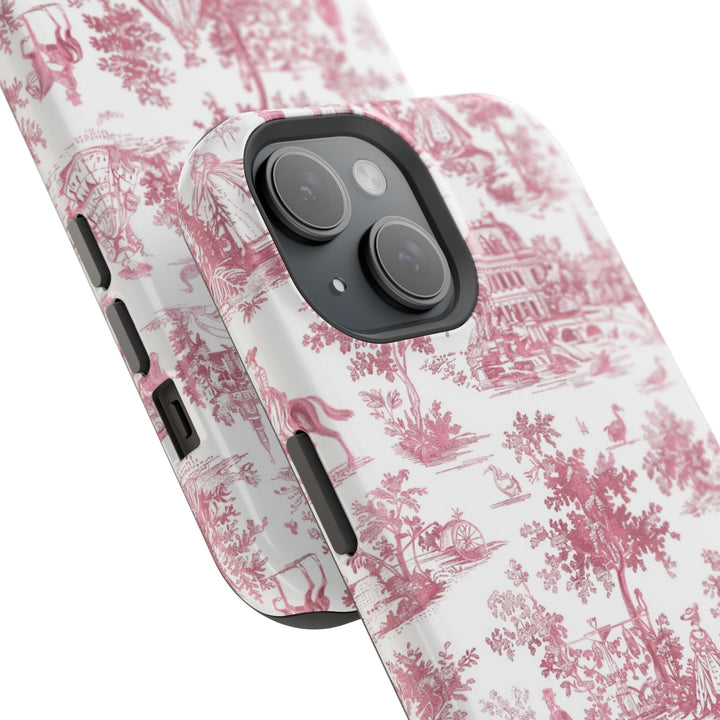 Magsafe French Toile Personalized Initial Custom Gift Cute Phone Cases for Iphone 16 Pro Max | iPhone 15, Pro Max Case, Iphone 14, 13, 12, 11, 10 - Studio40ParkLane