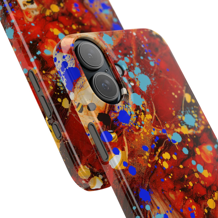 Slim Cute Phone Cases for Iphone - | iPhone 15 Case | iPhone 15 Pro Max Case, Iphone 14 Case, Iphone 14 Pro Max, Iphone 13, Fall Marble Paint Splash - Studio40ParkLane