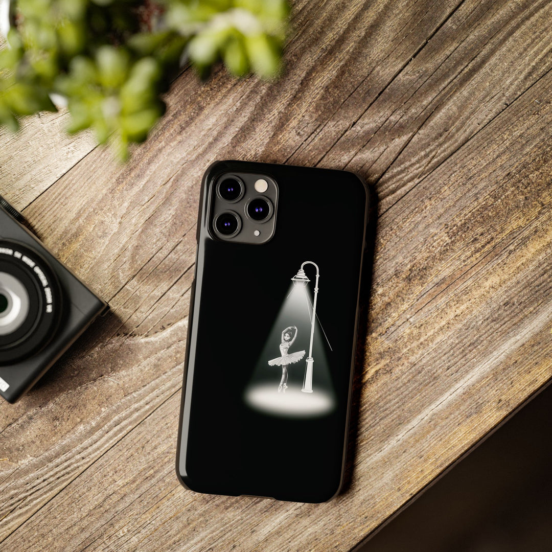 Slim Ballet Dancer Spotlight Gift for Her Cute Phone Cases for Iphone 16 Pro Max | iPhone 15 Case | iPhone 15 Pro Max Case, Iphone 14, 13, 12, 11, 10, 8, 7 - Studio40ParkLane