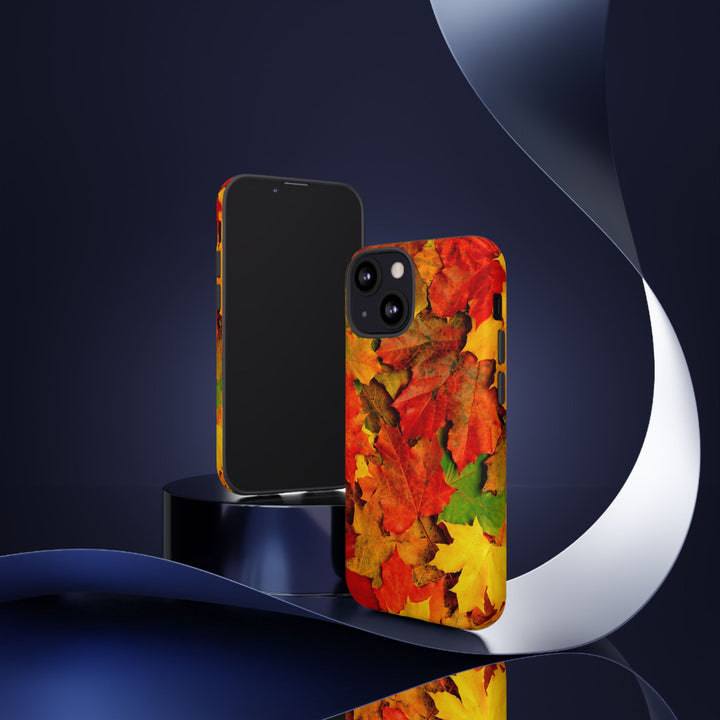 Fall Leaves Impact Resistant, Cute Phone Cases for Samsung S24, S23, S22, S21, IPhone 15 pro Iphone 14 pro Iphone 13 IPhone 12 Iphone 11 - Studio40ParkLane