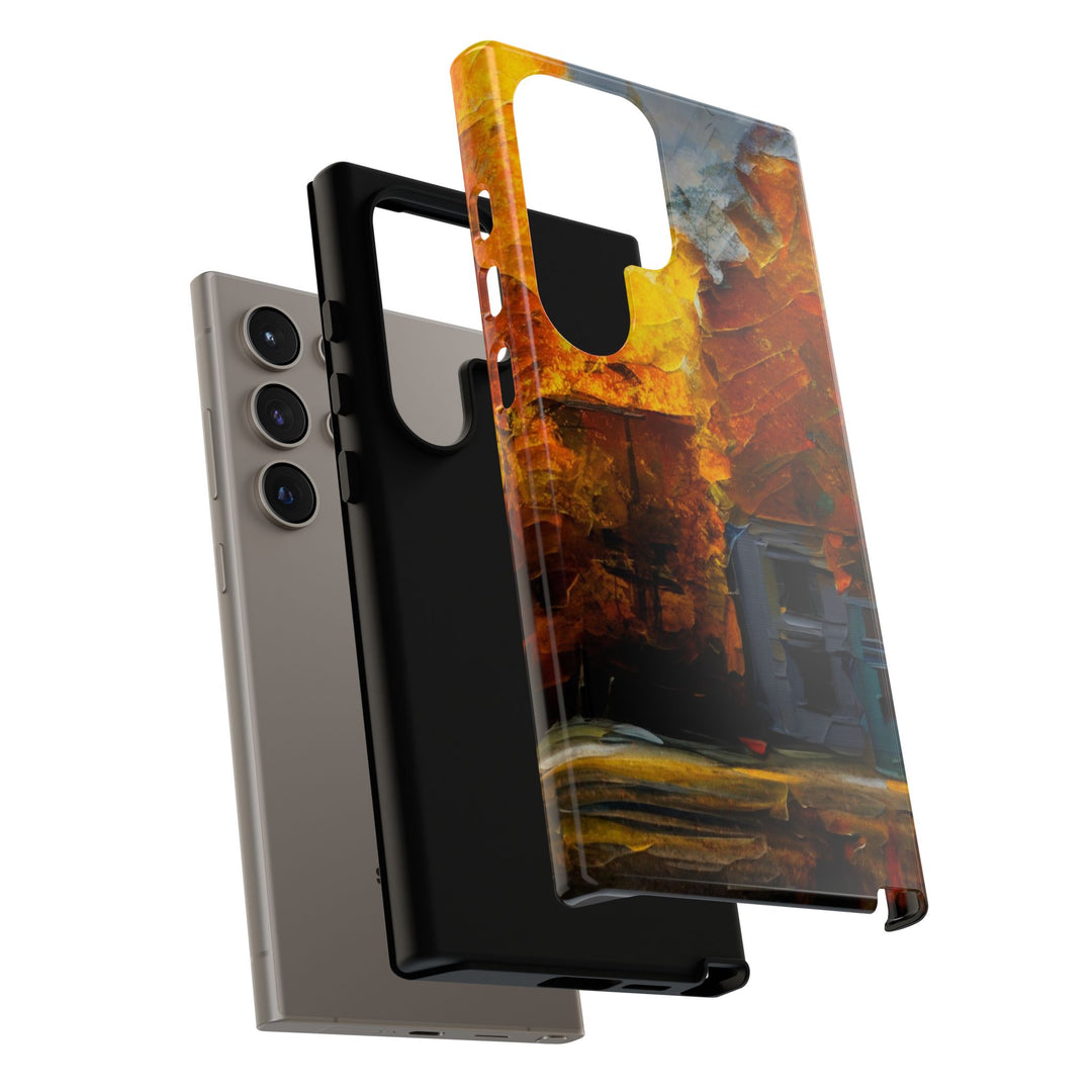 Impact Resistant, Fall Leaves Oil Painting, Cute Phone Cases for Samsung S24, S23, S22, S21, IPhone 15 pro Iphone 14 pro Iphone 13 IPhone 12 Iphone 11 - Studio40ParkLane