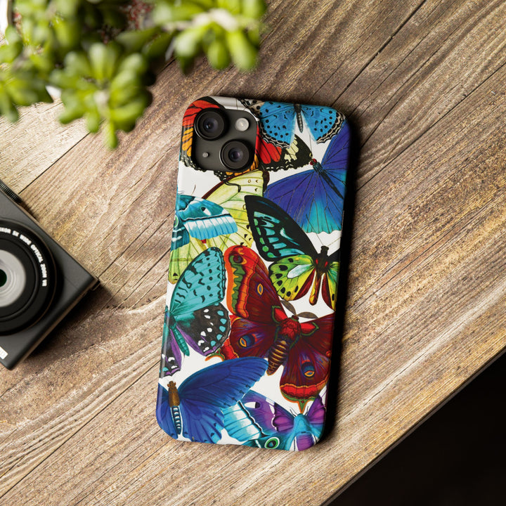 Slim Bright Butterflies Gift for Her Cute Phone Cases for Iphone 16 Pro Max | iPhone 15 Case | iPhone 15 Pro Max Case, Iphone 14, Iphone 14 Pro Max, Iphone 13 12 11 8 7 - Studio40ParkLane