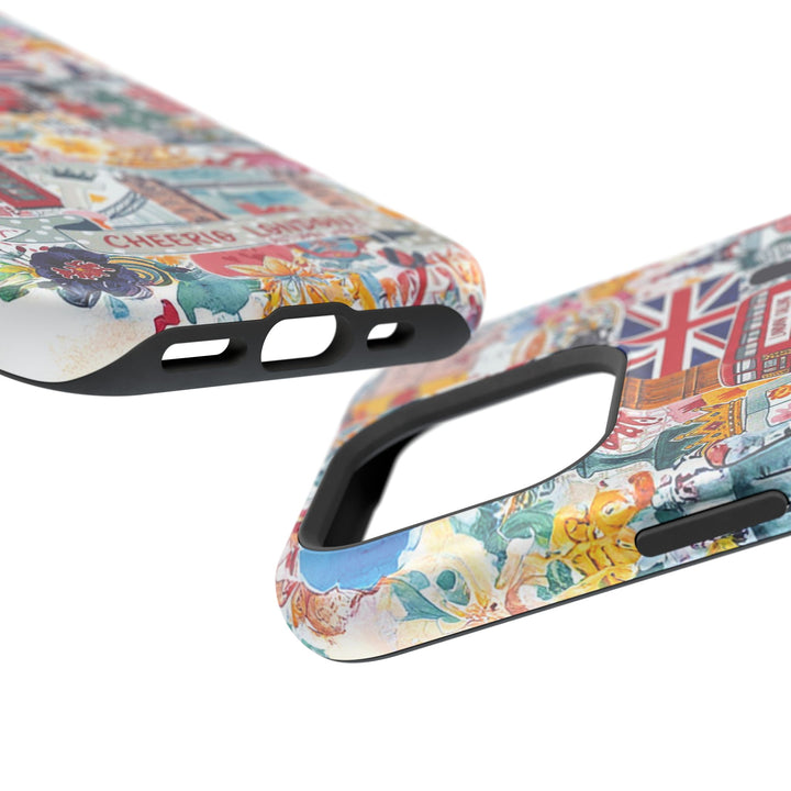 London England Coquette Collage Tough Magsafe Cute Phone Cases for Iphone | iPhone 17 Pro Max Case, Iphone 16, Iphone 15 14 13 12 11 10 9 - Studio40ParkLane