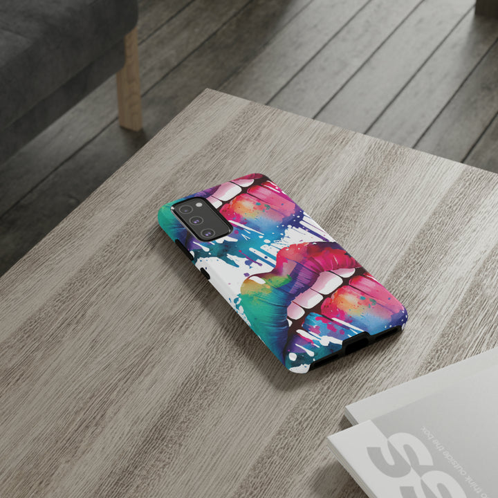 Cute Samsung Phone Case | Aesthetic Samsung Phone Case | Smile Lips Colorful | Galaxy S23, S22, S21, S20 | Luxury Double Layer | Cool - Studio40ParkLane