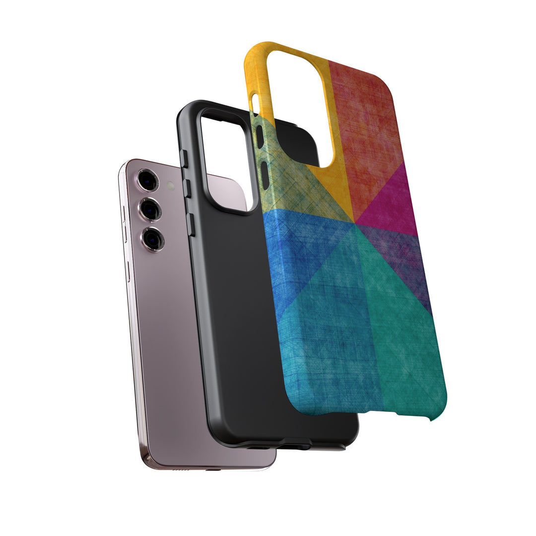 Impact Resistant, Colored Shapes, Cute Phone Cases for Samsung S24, S23, S22, S21, IPhone 15 pro Iphone 14 pro Iphone 13 IPhone 12 Iphone 11 - Studio40ParkLane