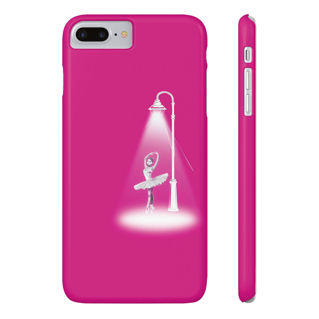 Slim Pink Ballet Dancer Spotlight Gift for Her Cute Phone Cases for Iphone 16 Pro Max | iPhone 15 Case | iPhone 15 Pro Max Case, Iphone 14, 13, 12, 11, 10, 8, 7 - Studio40ParkLane