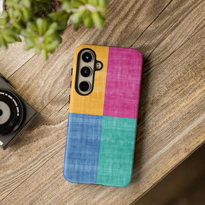 Impact Resistant, Colored Shapes, Cute Phone Cases for Samsung S24, S23, S22, S21, IPhone 15 pro Iphone 14 pro Iphone 13 IPhone 12 Iphone 11